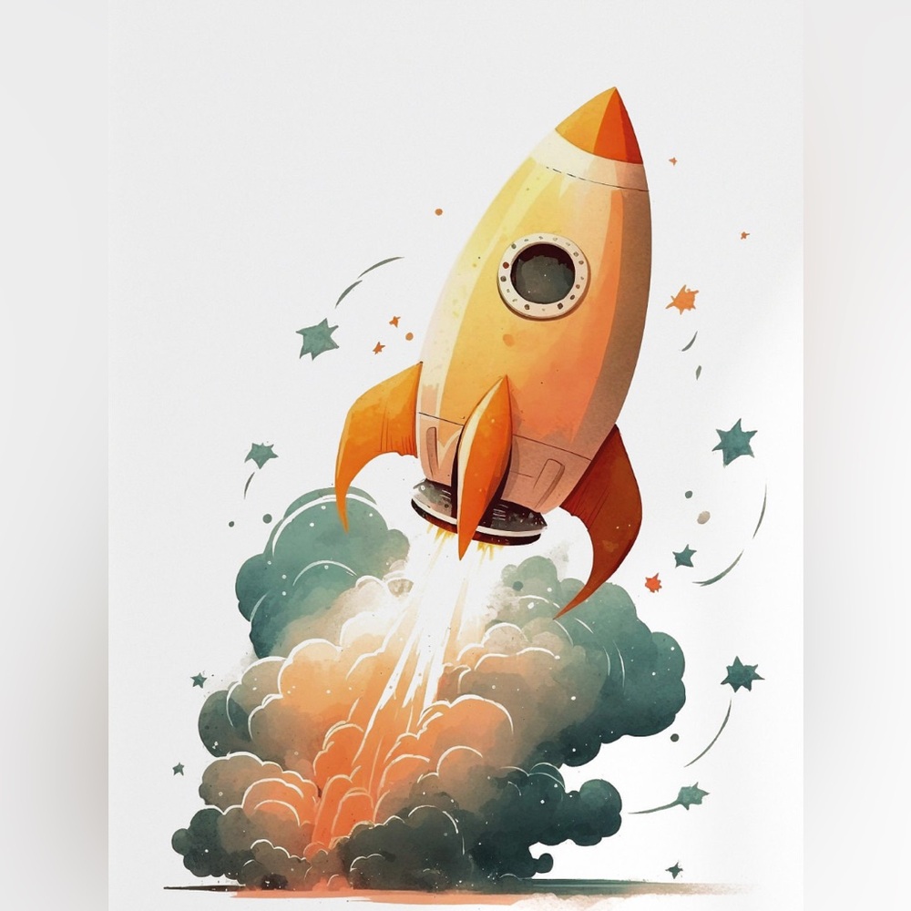 Rocket Print - Picture 2 of 2